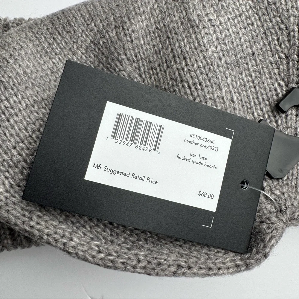 Kate Spade Gray Beanie with Black Logo